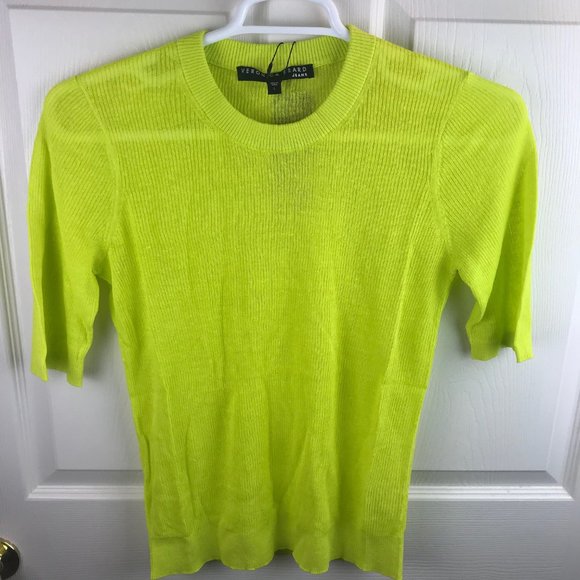 NWT Veronica Beard Short Sleeve Dean Sweater Large - Picture 1 of 5